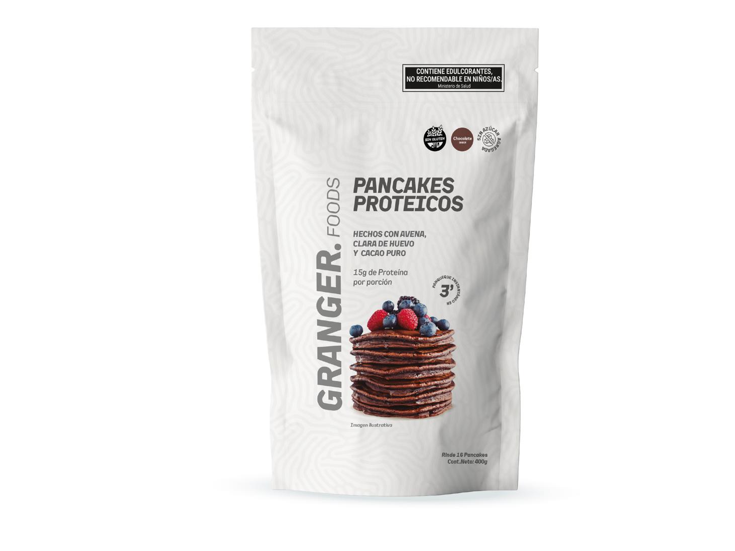 Premezcla Grager Pancakes Proteico Chocolate 400gr