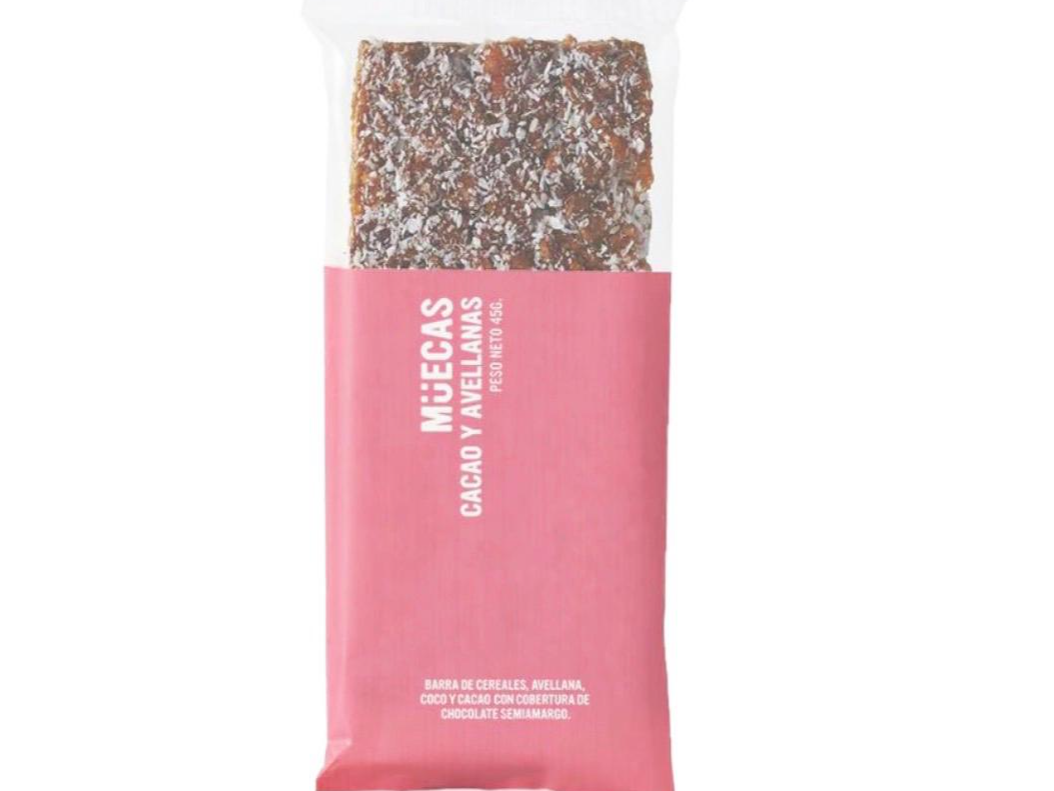 Barrita Cereal Muecas Cacao y Avellanas