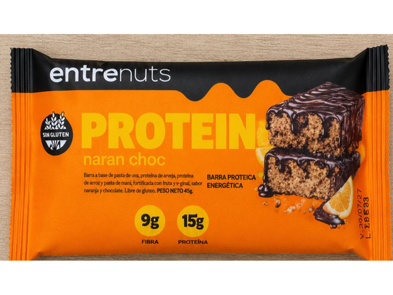 Barrita Entrenut protein naran choc