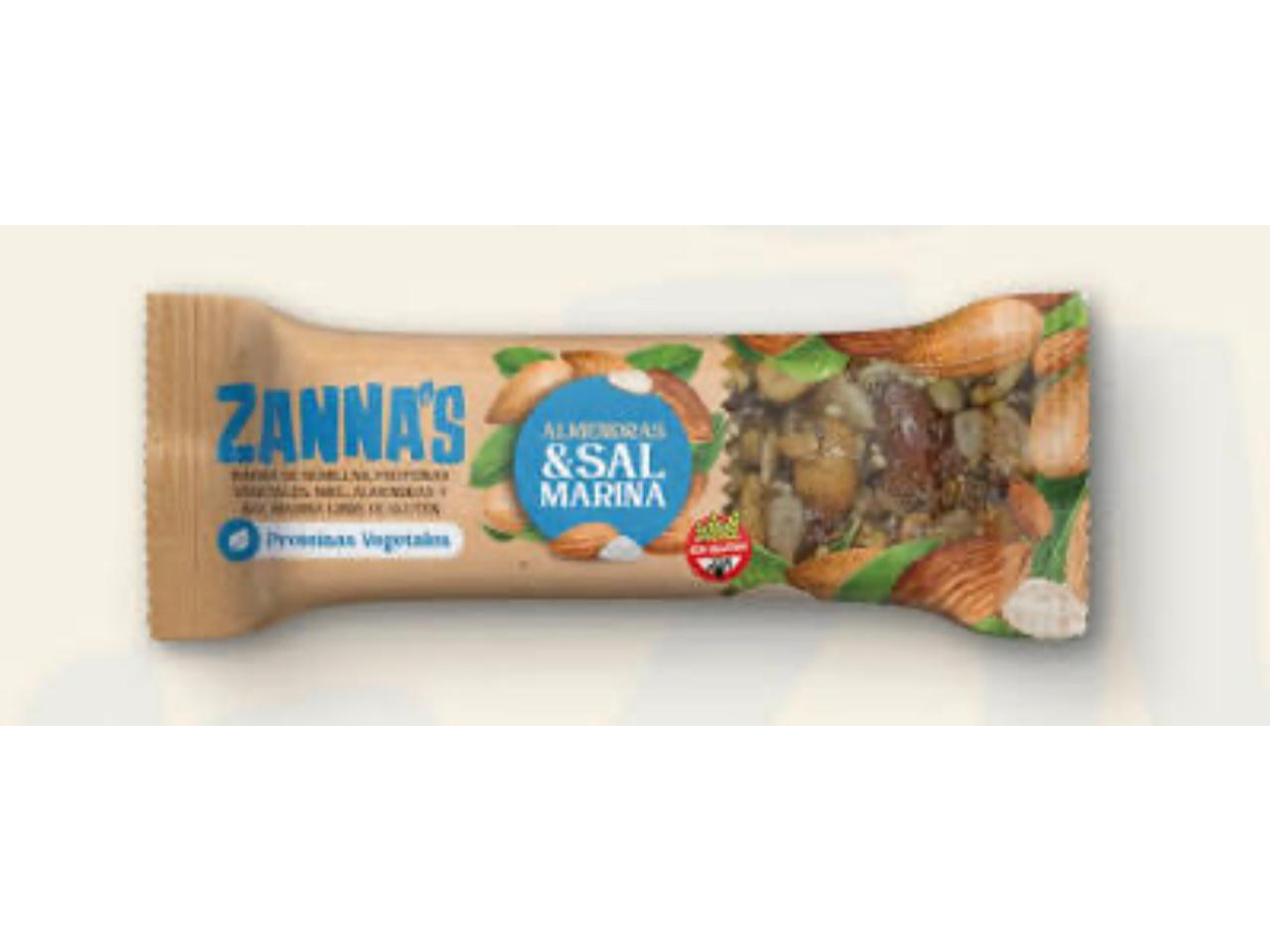 Barritas ZANNAS  Almendras y sal marina