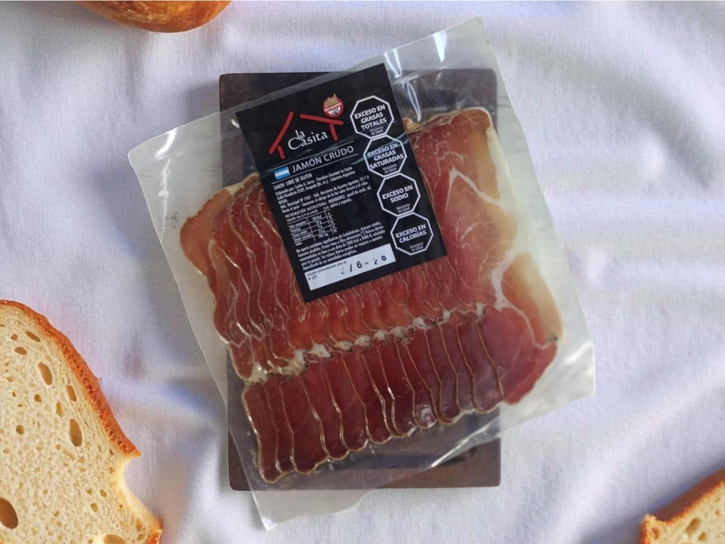 Jamón Crudo feteado