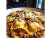 Ravioles con Salsa Bolognesa