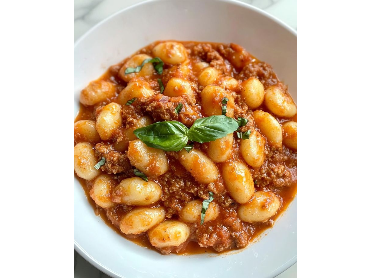Ñoquis con Salsa Bolognesa