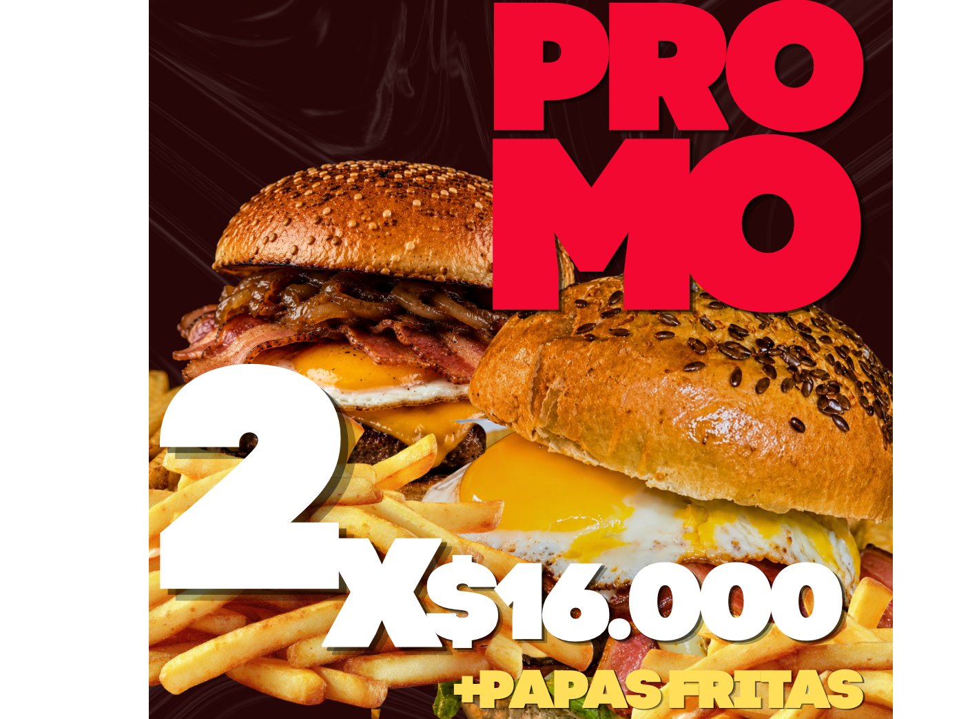 PROMO 2 HAMBURGUESAS