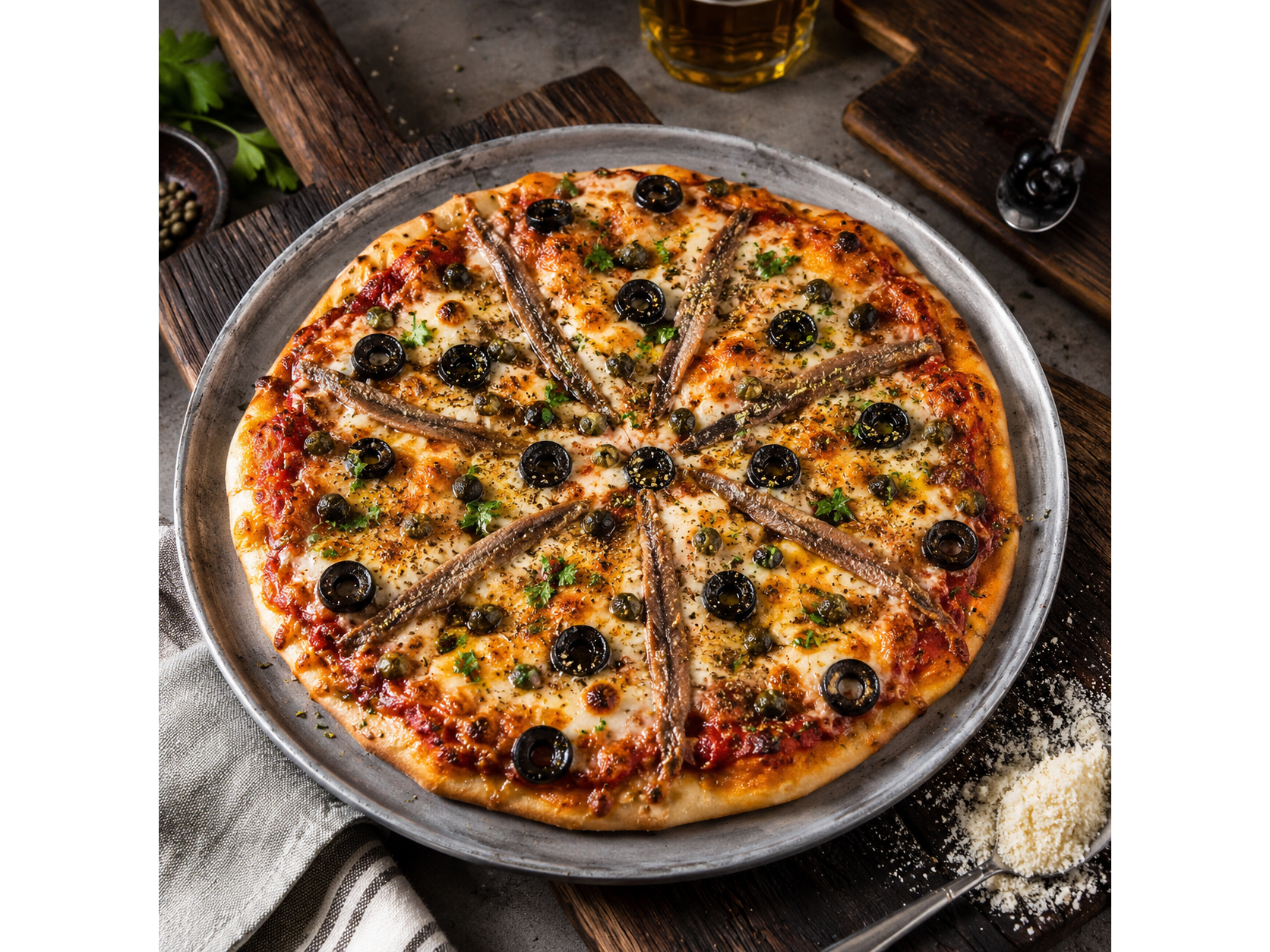 Pizza con Anchoas