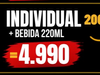 DIA DE LA PIZZA INDIVIDUAL (20cm + 1 bebida lata 220ml)