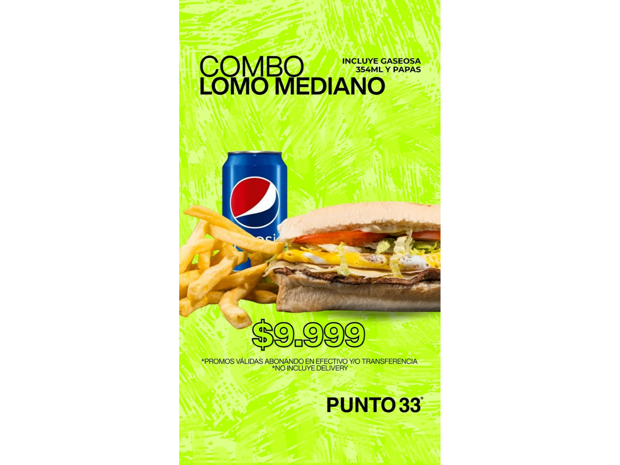 LOMO MEDIANO  + PAPAS + GASEOSA! 🍟🍔