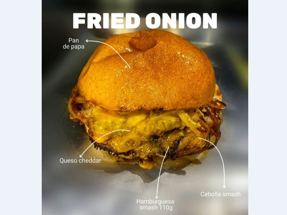 2 Fried Onion Dobles + 2 Porciones De Papas
