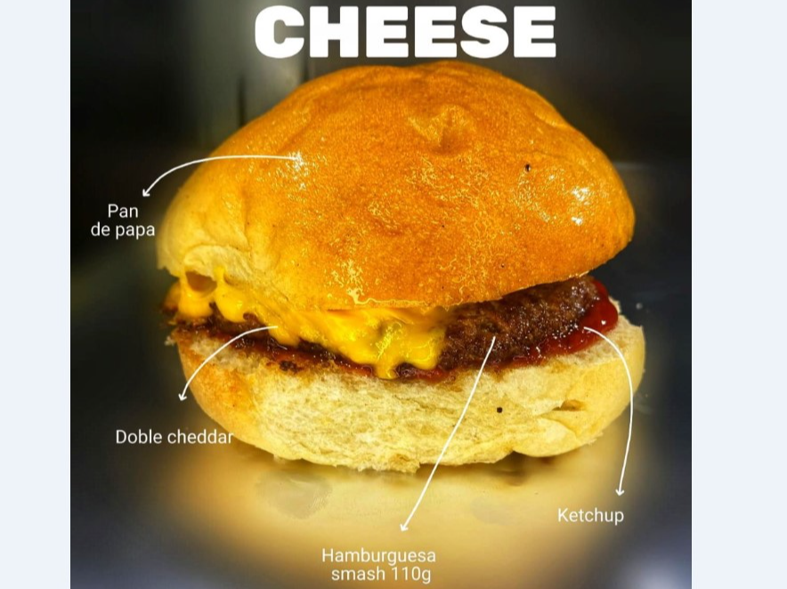 2 Cheese Burger Dobles + 2 Porciones De Papas
