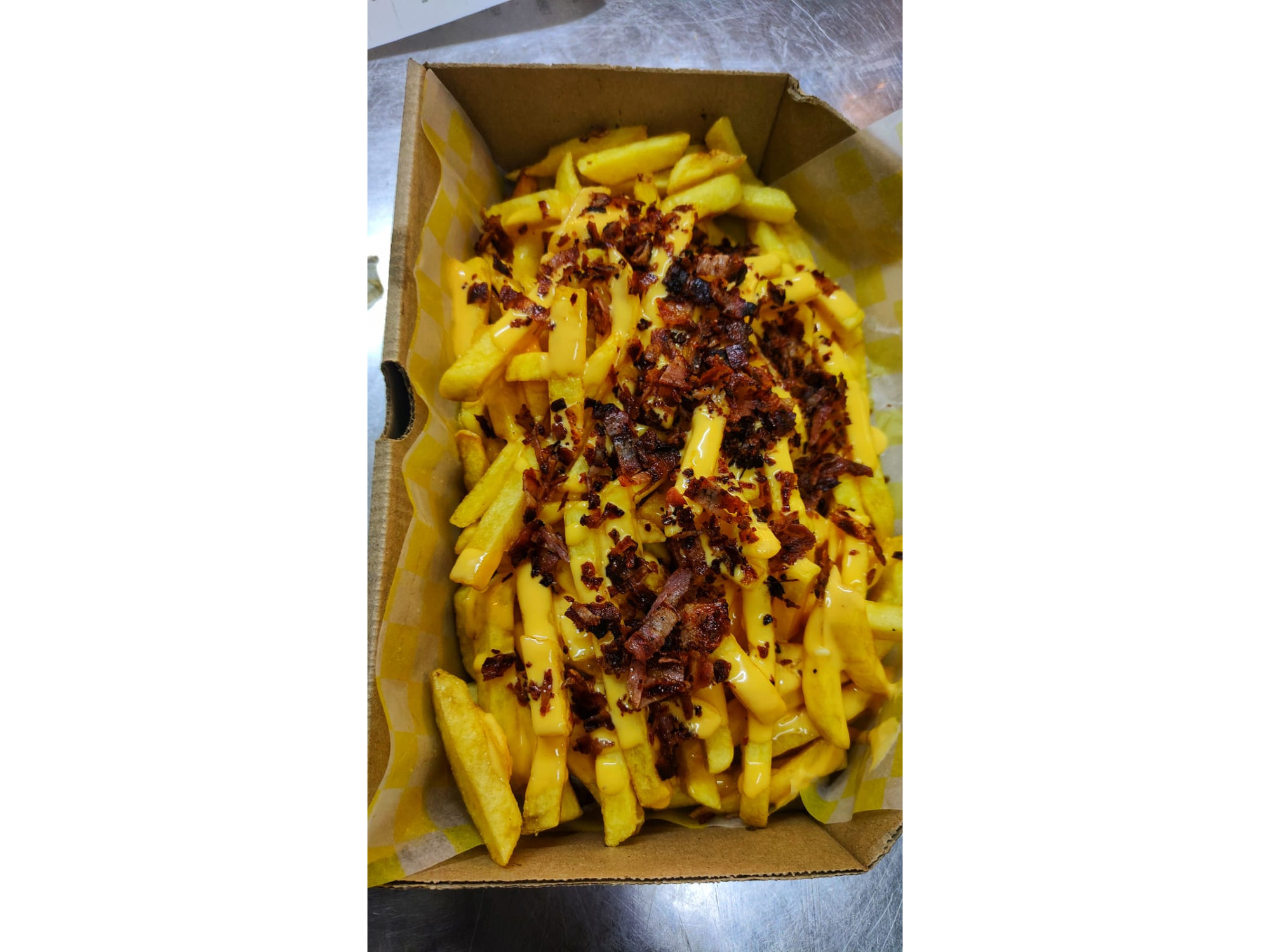 Papas Fritas Grandes Bacon y Cheddar