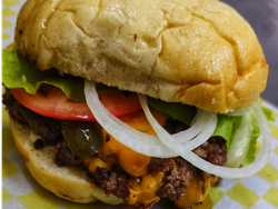 American Cheese Burger Doble