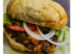 American Cheese Burger Triple