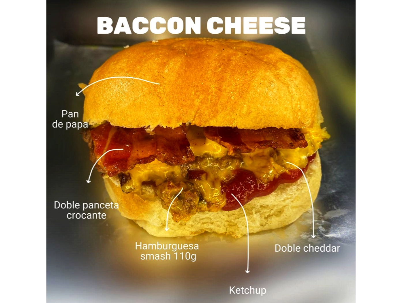 Bacon Cheese Burger Doble