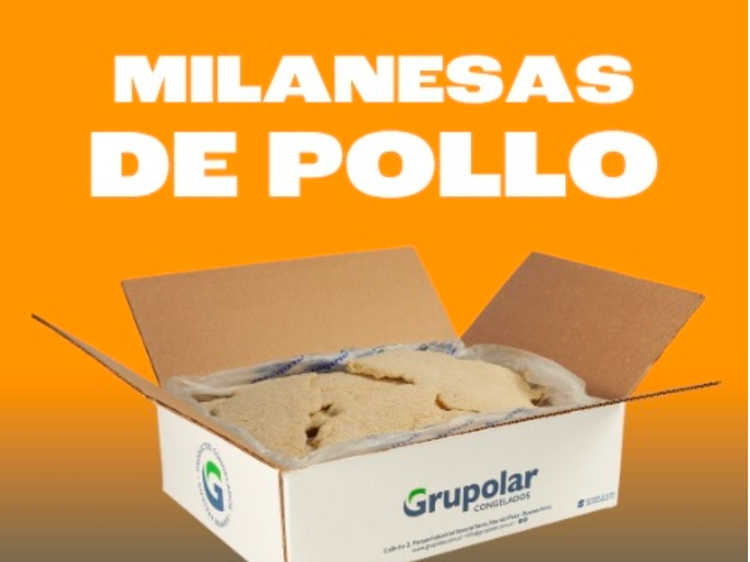 Milanesas de pollo congeladas sin pre fritar 5Kg