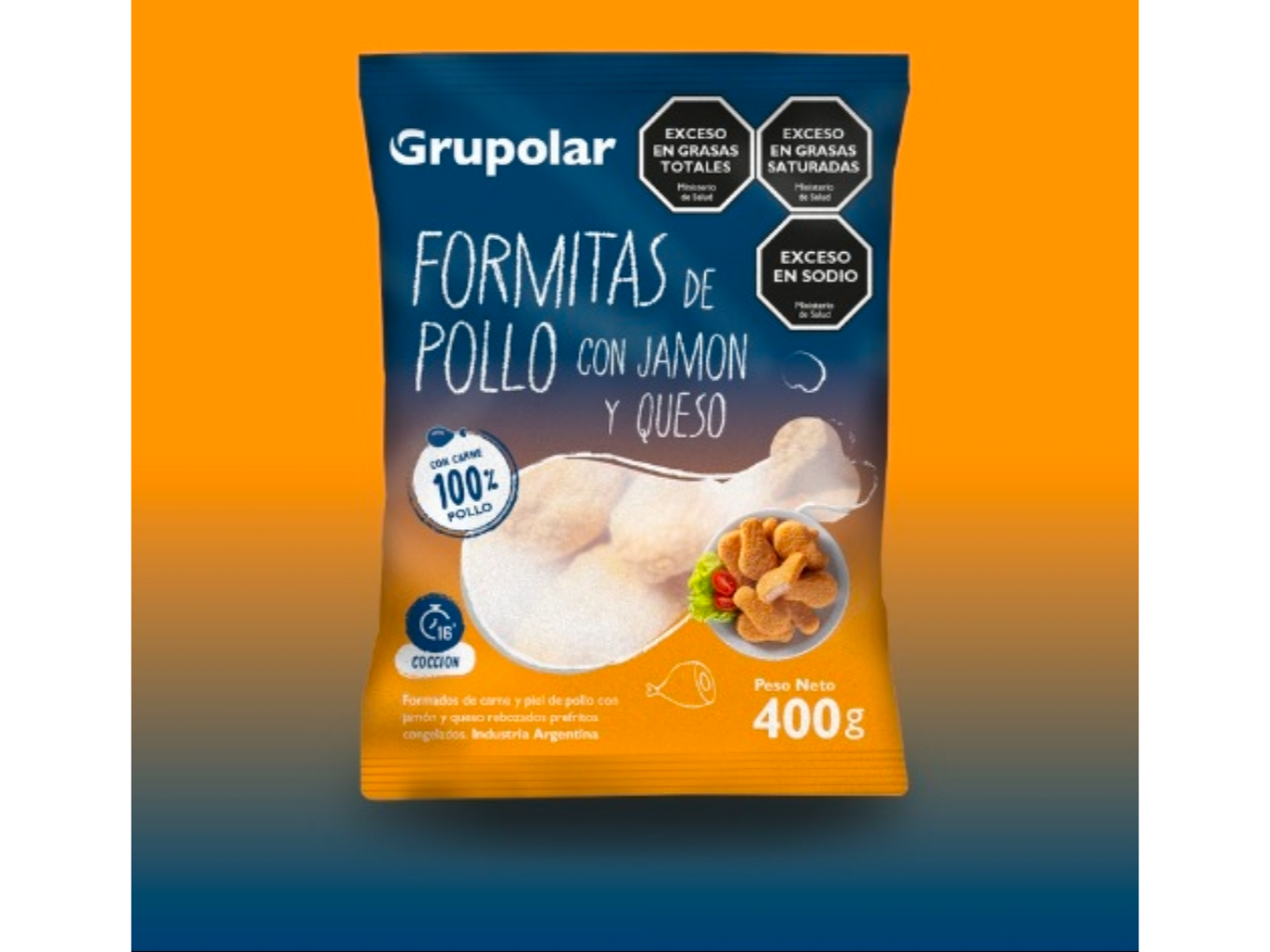 Formitas de pollo J y Q 10 x 520Gr