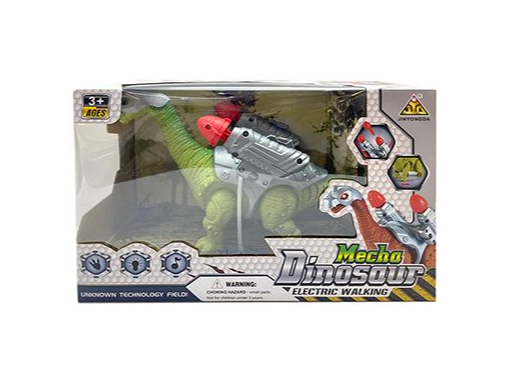 DINOSAURIO A PILA LANZA COHETE