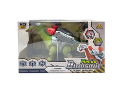 DINOSAURIO A PILA LANZA COHETE