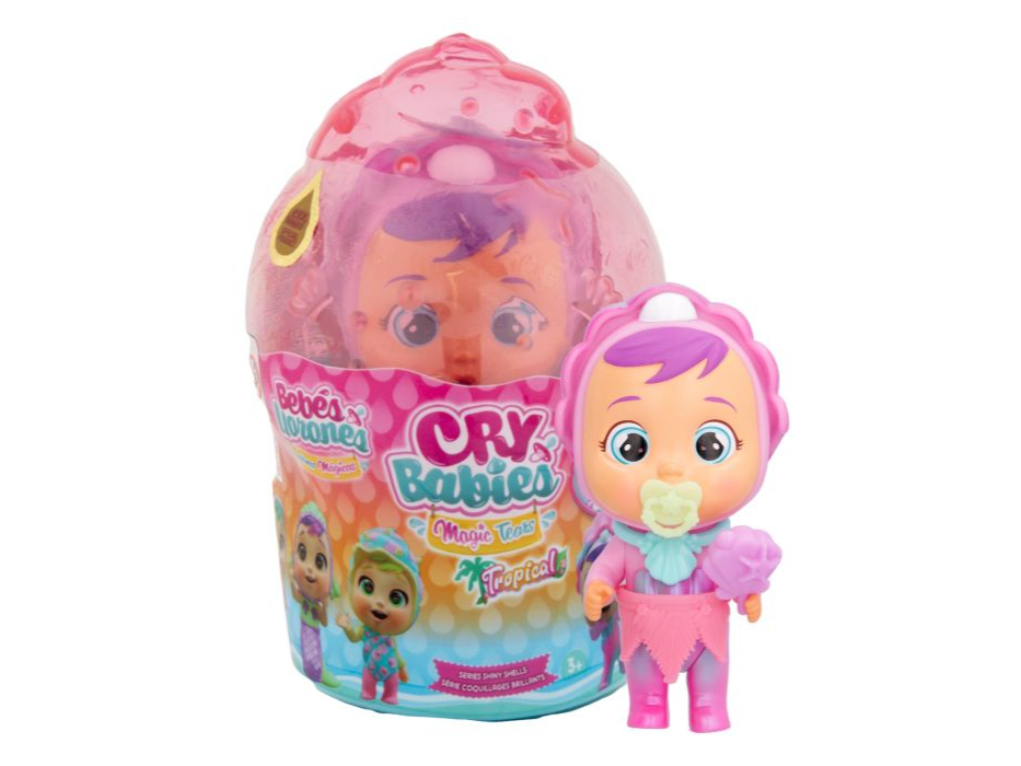 CRY BABIES MUÑECA 13CM TROPICAL SHINY SHELLS