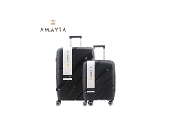 SET VALIJAS 20"24" PP NEGRO AMAYRA