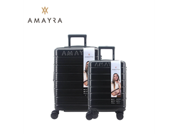 SET VALIJAS 20" 24" ABS NEGRO AMAYRA