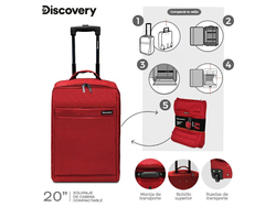 CARRY ON PLEGABLE 20" DISCOVERY ROJO