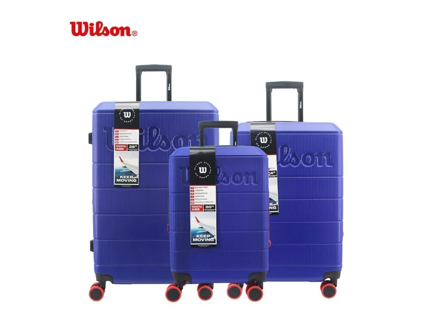 SET VALIJAS ABS AZUL 20" 24" 28" WILSON