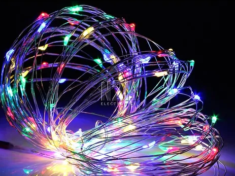 LUZ ALAMBRE A PILA 10 MT MULTICOLOR