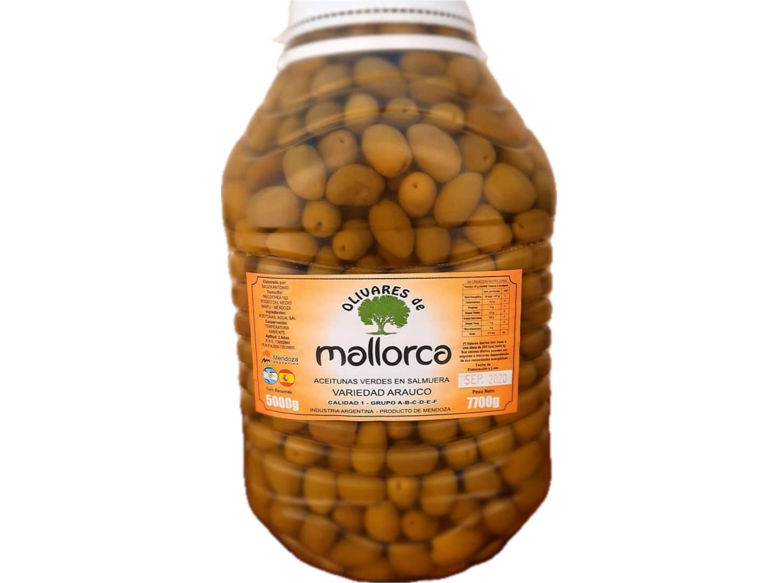 Aceitunas verdes con carozo 5 Kg #1 Mallorca