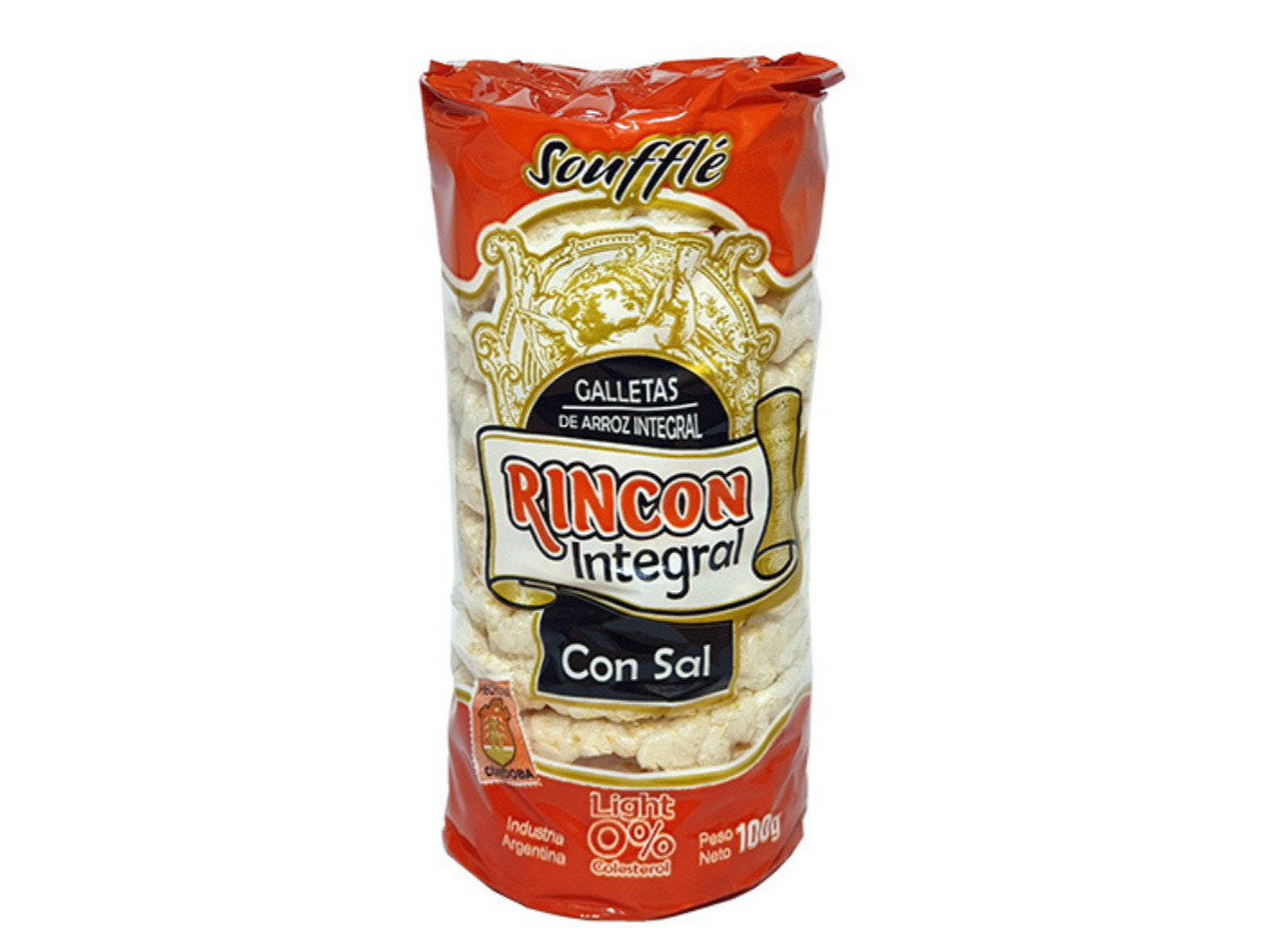 Galletas de arroz Rincón integral con sal 100g