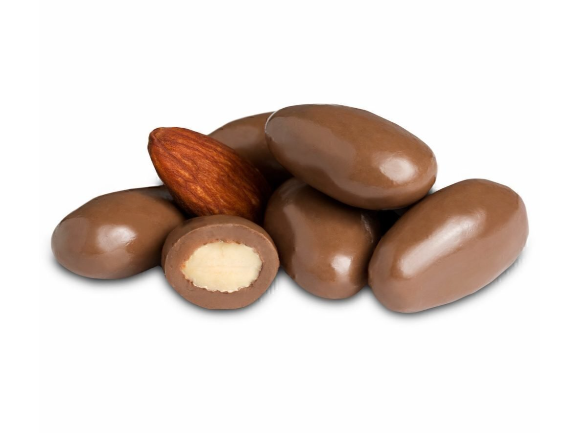 Almendras con chocolate de Granja Santa Cruz