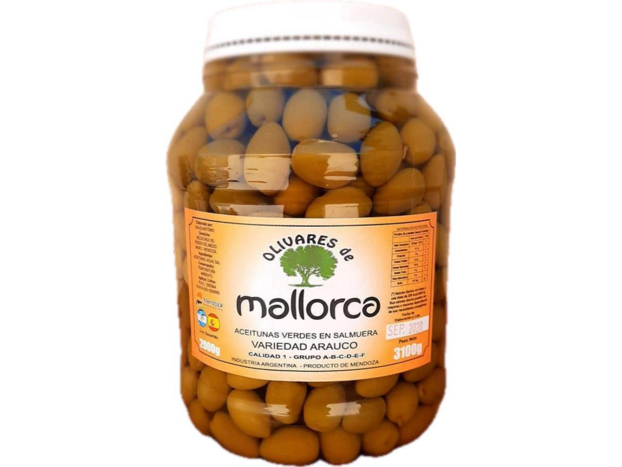 Aceitunas verdes con carozo 1 Kg #1 Mallorca