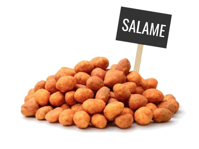 Maní saborizado Salame