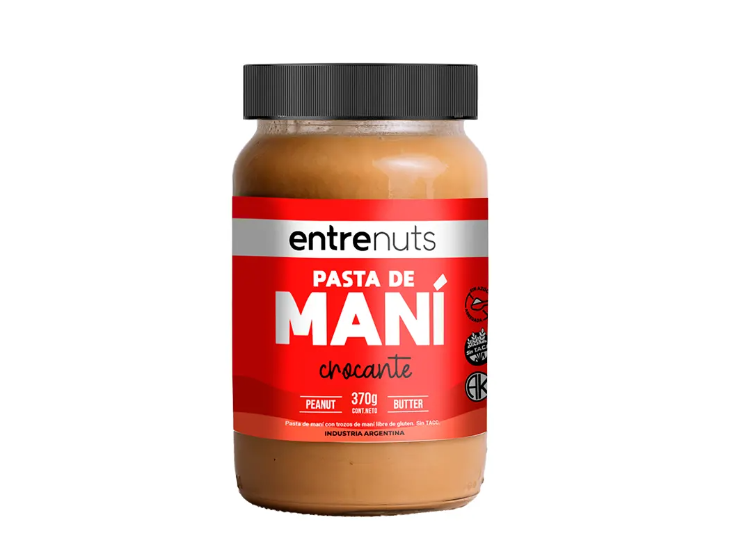 Pasta de Maní Entre Nuts Crocante 380g