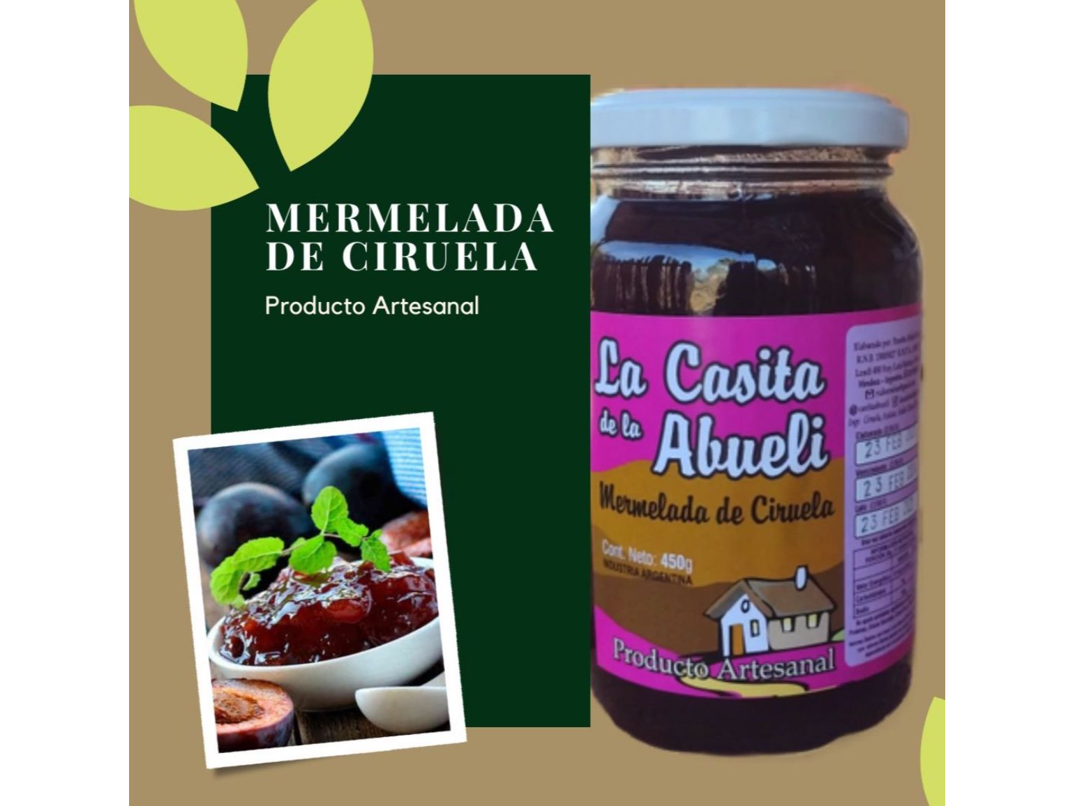 Mermelada de Ciruela 450g La casita de la Abueli