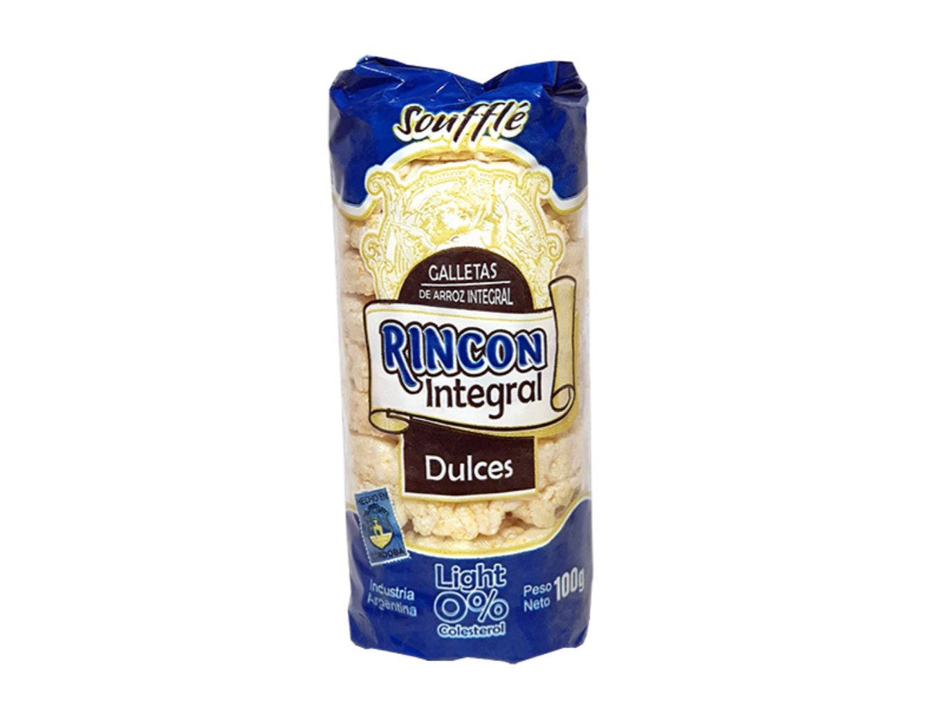 Galletas de arroz Rincón integral dulces 100g