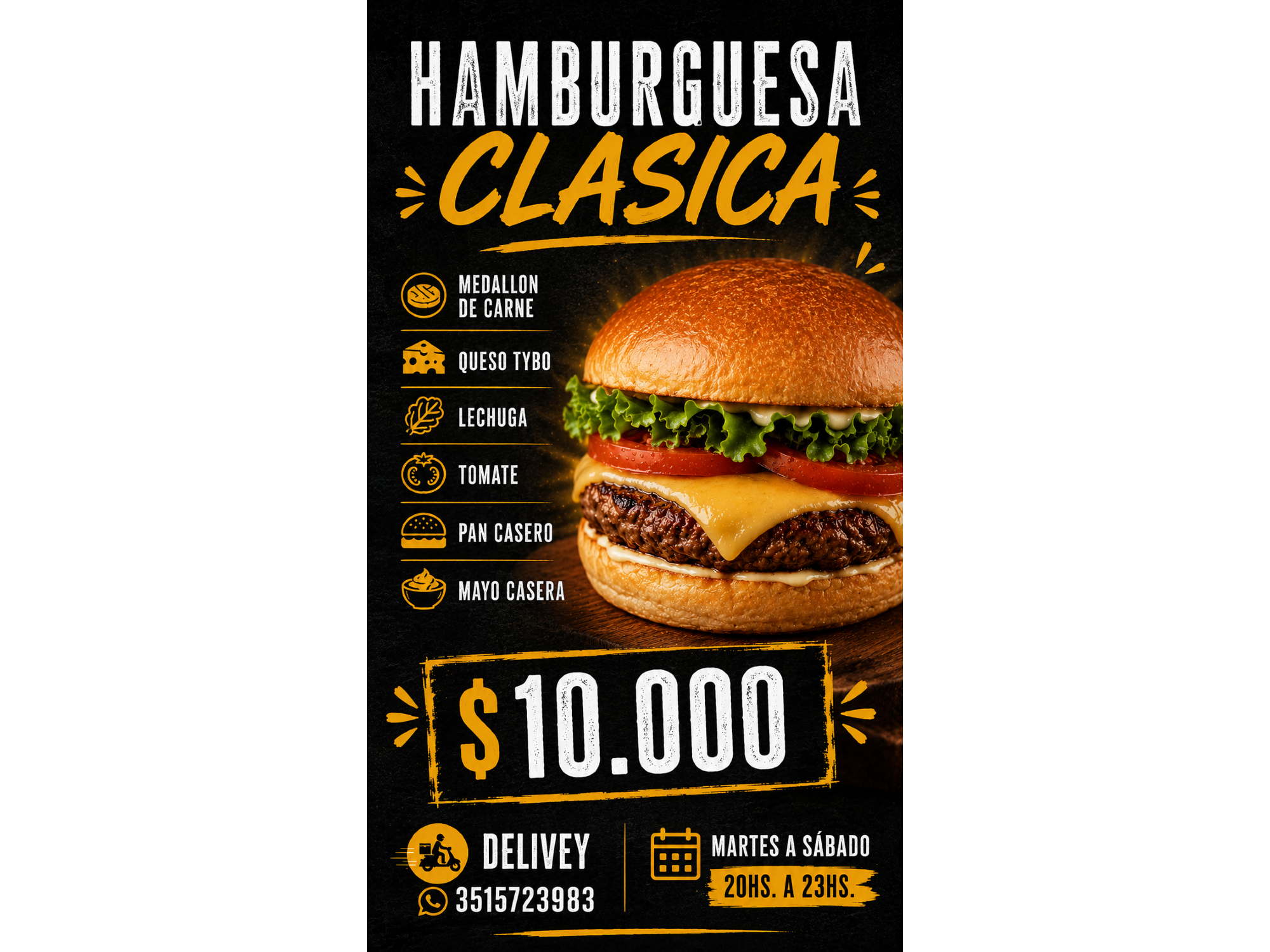 HAMBURGUESA CLÁSICA