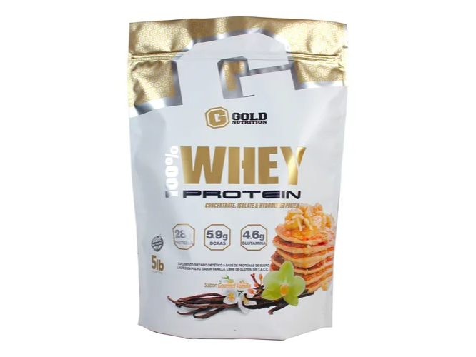 Whey Protein bolson 5 lbs - Gold Nutrition