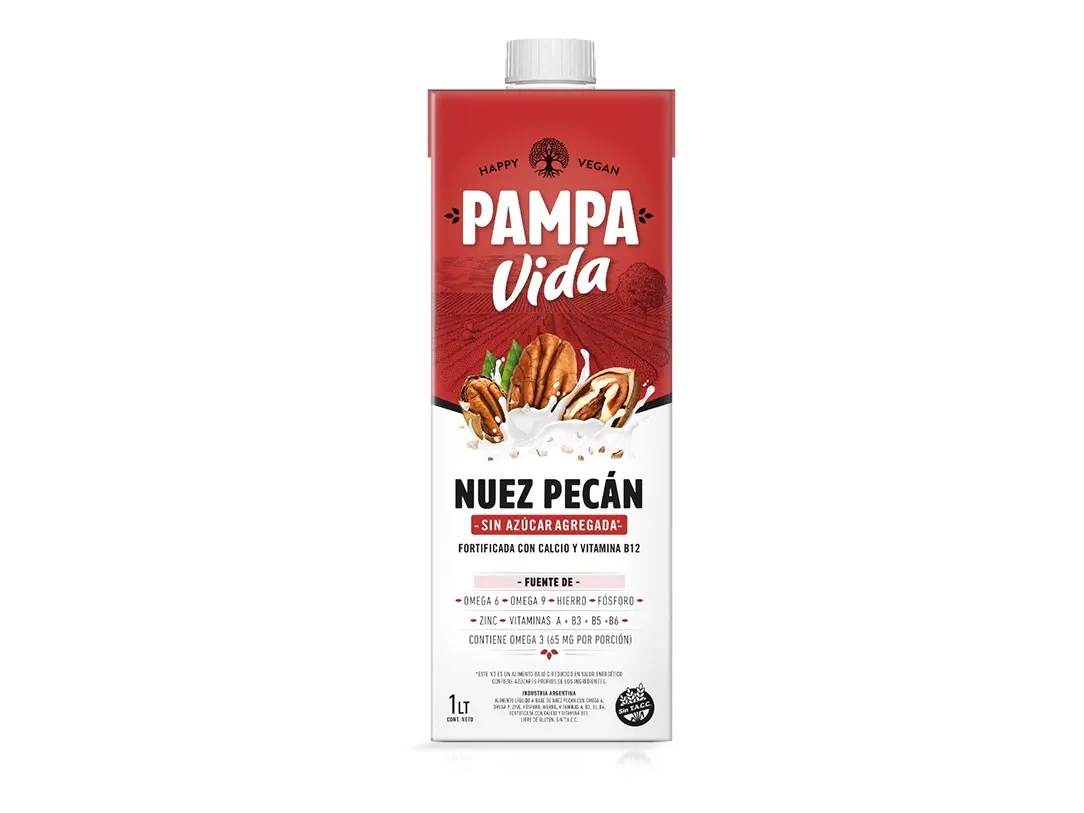 Bebida De Nuez Pecan Sin Azucar Pampa Vida 1l