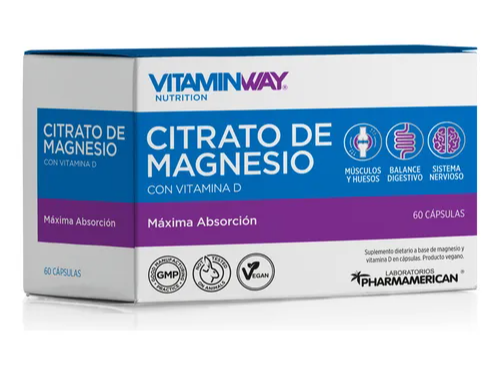 Citrato de magnesio 60c - Vitaminway