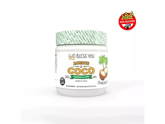Aceite de coco Virgen 225ml - God Bless You