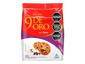 Galletitas 9 de oro chips chocolate 180g