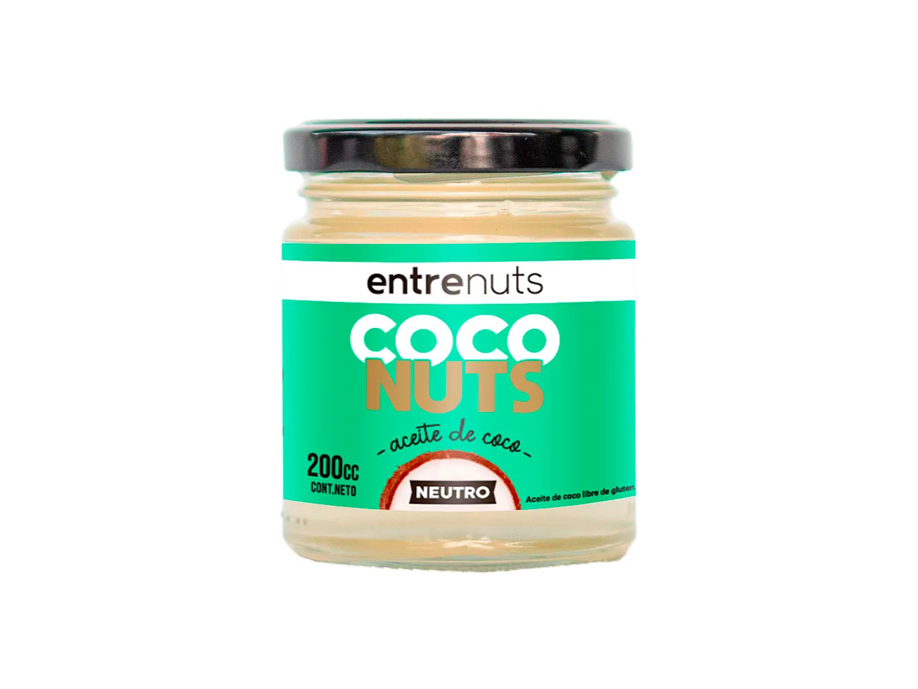 Aceite de coco Neutro 200cc - Entre Nuts
