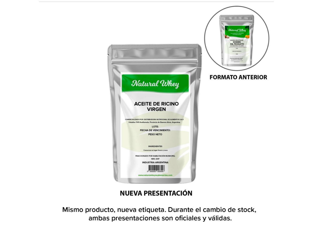Aceite de Ricino virgen 250ml - Natural Whey