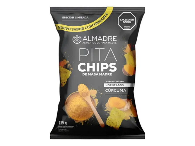 Pita chip Snacks Curcuma Almadre