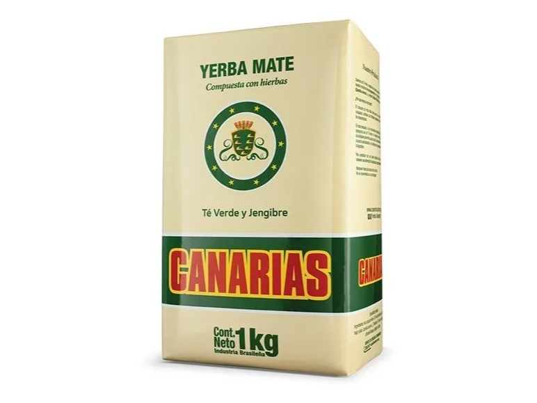 Yerba Canarias 1000grs Edicion Especial / Te verde y jengibre