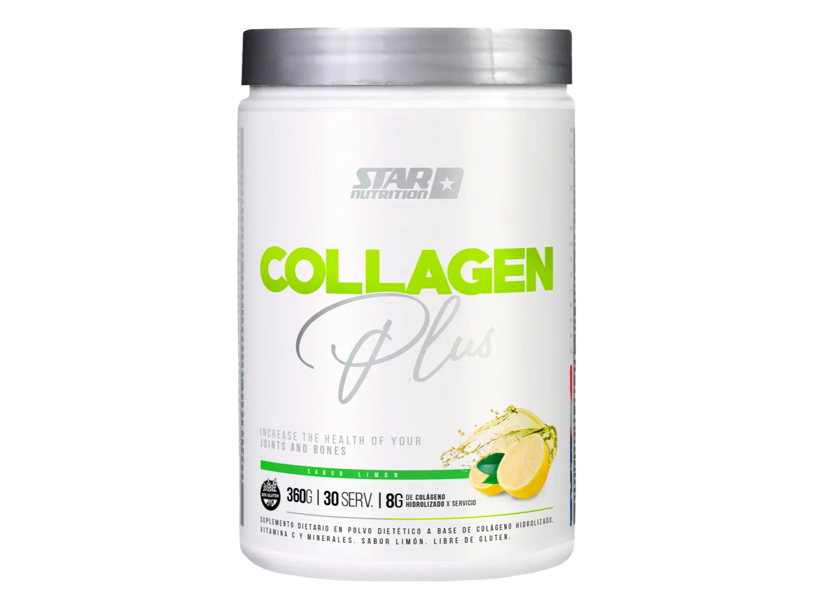 Colageno Plus 360gr En Polvo Sabor Limón - Star Nutrition