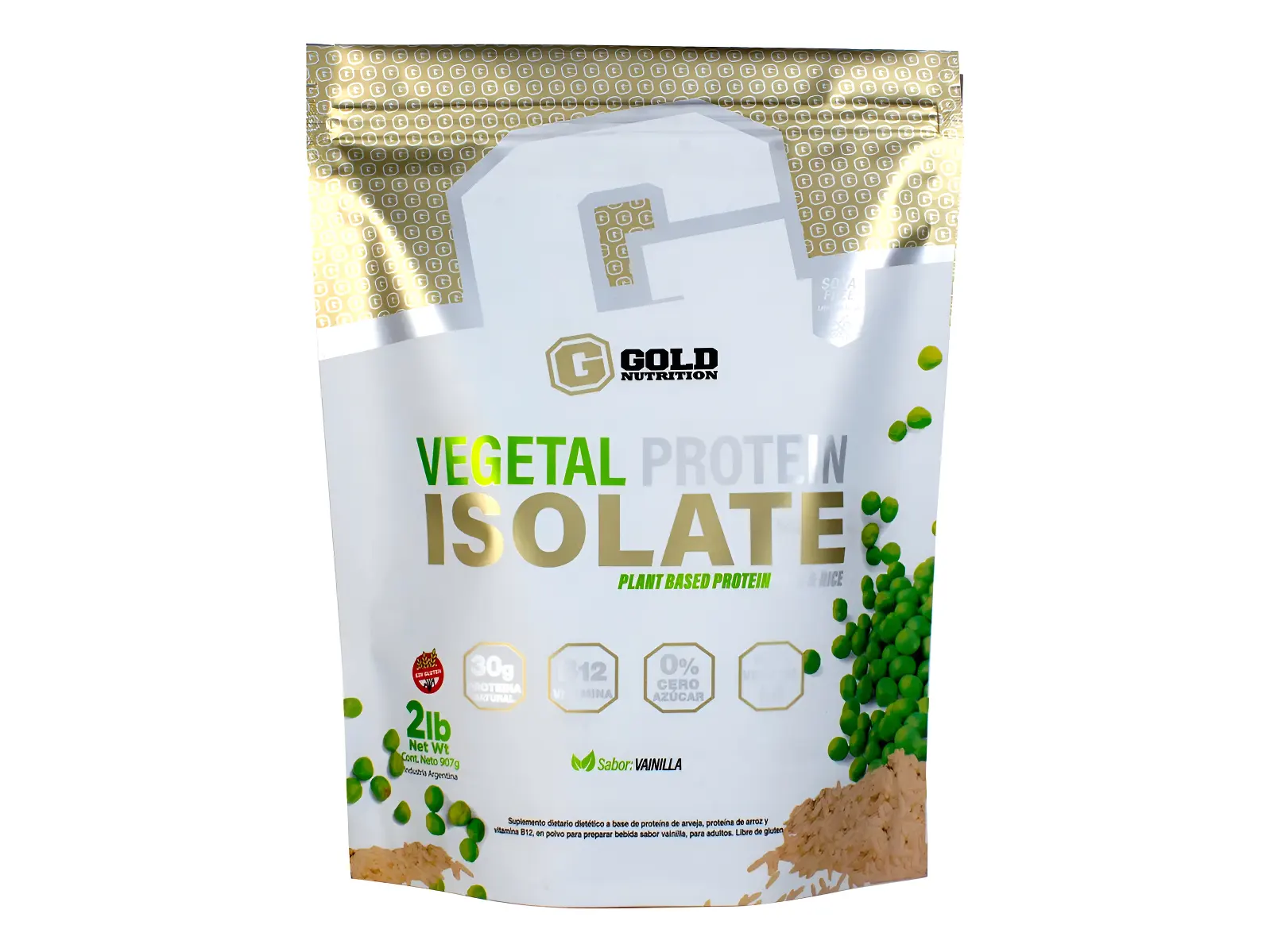 Proteina vegetal Isolate Gold Nutrition 2lb