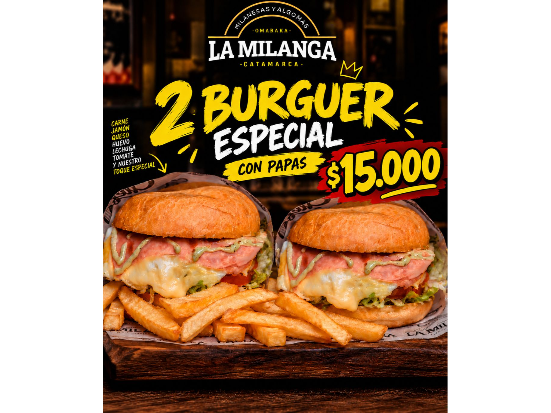 2 BURGUER ESPECIALES