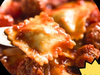 Ravioles con Bolognesa