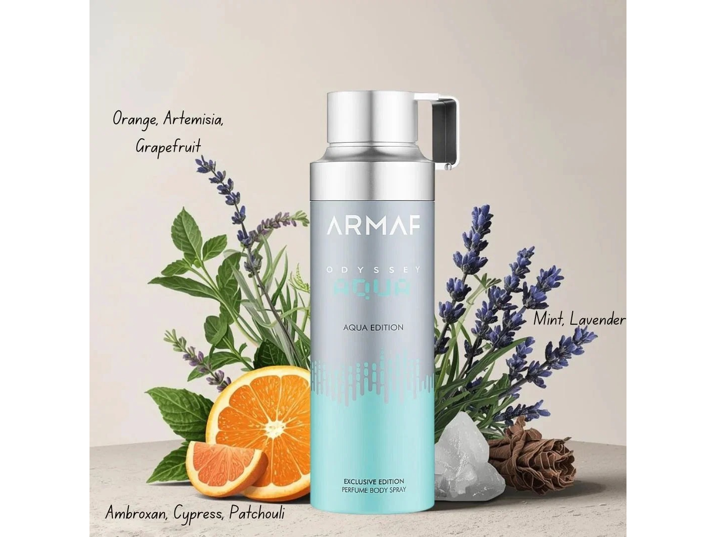 ODYSSEY AQUA EDIT BODY SPRAY 200ML  MASCULINO -  ARMAF